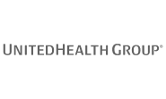 The image shows the UnitedHealth Group logo with the company name in gray, uppercase letters on a light background, representing a strong foundation for career alignment coaching.
